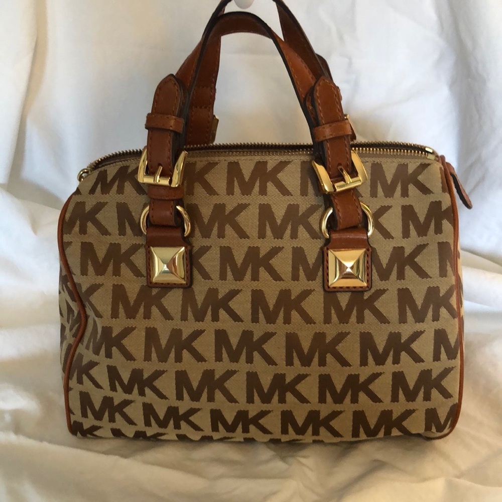 Michael Kors signature canvas satchel NWOT